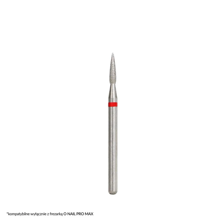 PROFESSIONAL NAIL DRILL BIT #8 Diamentowy frez długi płomyk